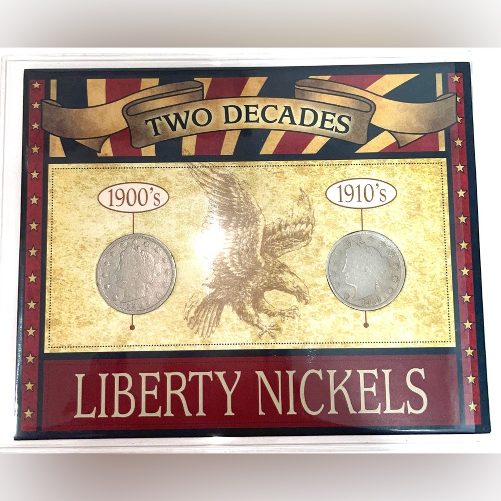 Liberty Nickels 1905 V Nickel and 1910 V Nickel